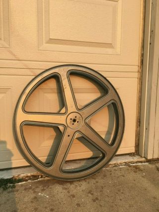 Extra Large Reel 35mm 24 " 3000 Or 4000ft.  Antique Metal Film Reel Made In Usa