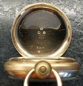 Antique Waltham,  14ct Rolled Gold,  7 Jewel,  Pocket Watch,  Runs Needs Attention. 3