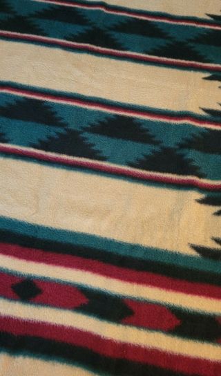 Vintage Biederlack Southwest Aztec Native Throw Camp Blanket USA 3