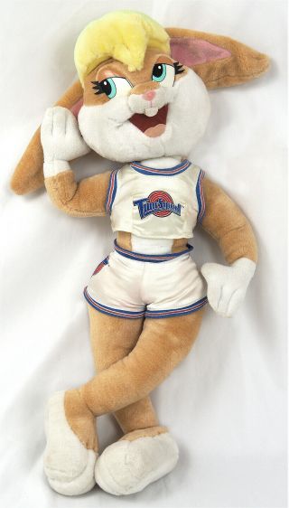 Rare Vintage 1990s 24 " Plush Doll Toy Lola Bunny Space Jam 1996 Michael Jordan