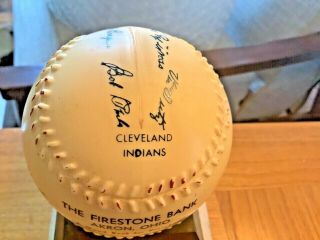 EXTREMELY RARE Vintage 1958 Cleveland Indians Plastic Baseball Coin Bank. 3