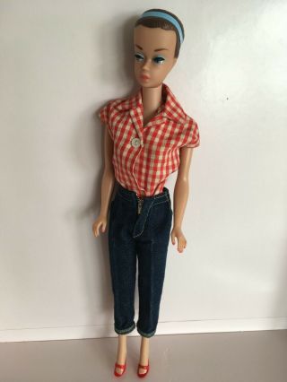 Vintage Fashion Queen Barbie With Blue Hairband And Tagged Outfit Vgc