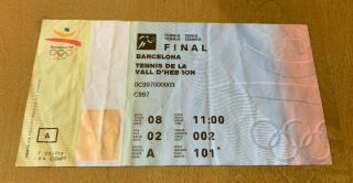 1992 Barcelona Olympics Ticket: Men 