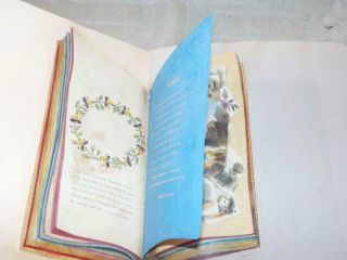 Antique Victorian Scrapbook Album Of Cuttings Drawings Poetry Prose Motto Stamps