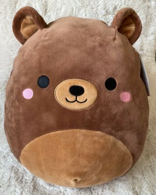 Kellytoy Squishmallows Omar The Brown Bear 12” With Tag