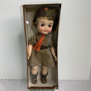 1965 Effanbee 8 " Official Brownie Girl Scout Vintage Doll