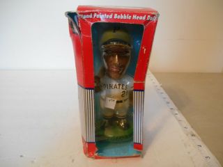 Roberto Clemente Pirates 21 Hand Painted Bobble Head Metal