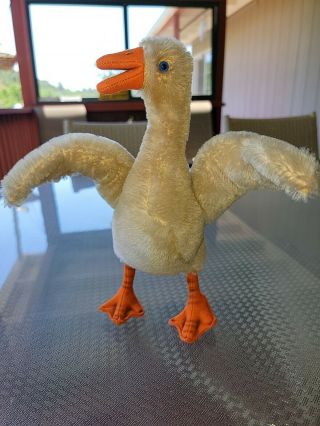 Vintage Steiff Standing Goose Flapping Wings