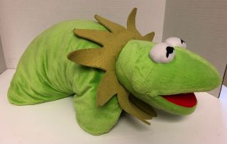 The Muppets KERMIT The Frog PILLOW PETS Full Size Plush 18x21 Disney Stuffed 2