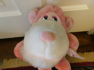 Vtg HTF Mighty Star Maurice Pink Gorilla Plush 10” Monkey Amorous Ape Heart 4274 2