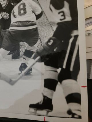 1973 ENGLAND WHALERS WHA HOCKEY PHOTO AL SMITH GOALIE NHL JACK STANFIELD AHL 2