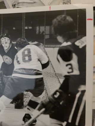 1973 ENGLAND WHALERS WHA HOCKEY PHOTO AL SMITH GOALIE NHL JACK STANFIELD AHL 3