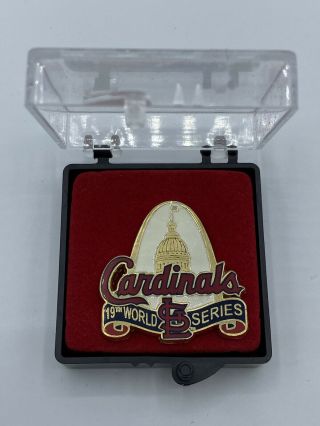 2013 Official Mlb St.  Louis Cardinals 19th World Series Press Pin Rare