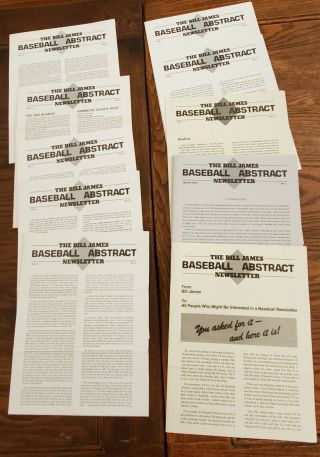 Rare Hard - To - Find Bill James Baseball Abstract Newsletters - All Of Volume 1