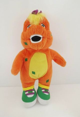 Rare Barney Dinosaur Orange Riff Baby Bop Cousin Stuffed Animal Plush 8 In