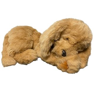 Vintage 1985 Gund Muttsy Plush Large 34 " Dog Suede Paws Golden Retriever Puppy