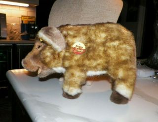 Vintage Steiff Suggy Pig Hog Stuffed Animal Plush 11 3/4 "