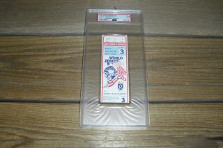 1980 World Series Game 3 Ticket Stub - Kc Royals Vs Phillies - Psa Good 2