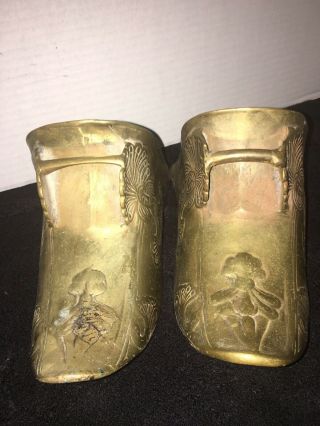 Antique Brass Spanish Conquistador Or Aztec/mayan South Stirrups
