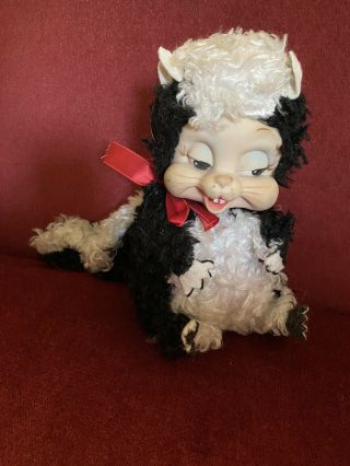 Vintage Rushton Skunk Rubber Face Plush Stuffed Animal 2