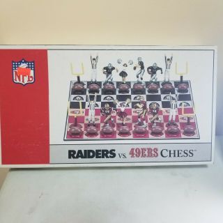 Rare 1974 Nfl Chess Game Oakland Raiders Vs San Francisco 49ers