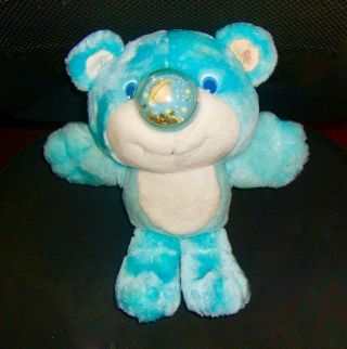 Vintage Playskool 1987 Nosy Bear Twinkle Plush - Blue Planet Stars
