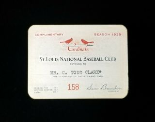 1939 St Louis Cardinals Sportsman 