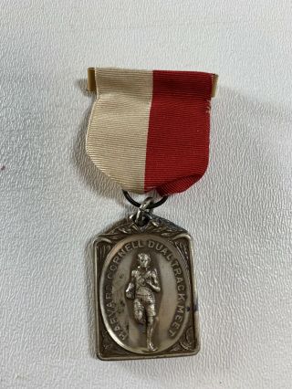 Cornell Vs Harvard Dual Track Meet 1916 100 Yard Dash 2nd Place Silver Medal
