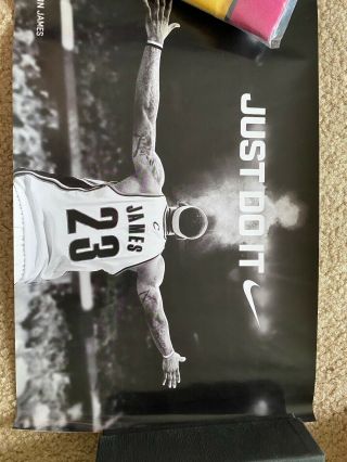 Limited Lebron James Nike Chalk Poster Not To Public 17x11 Smaller Size