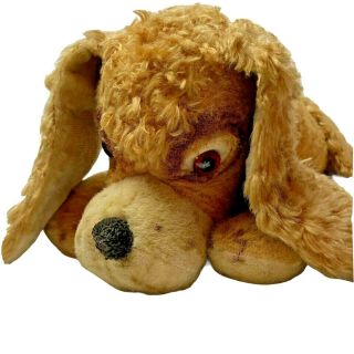 Vintage 1950s Poochie The Pooped Pup Puppy Dog Plush Stuffed Animal 14 " Brown