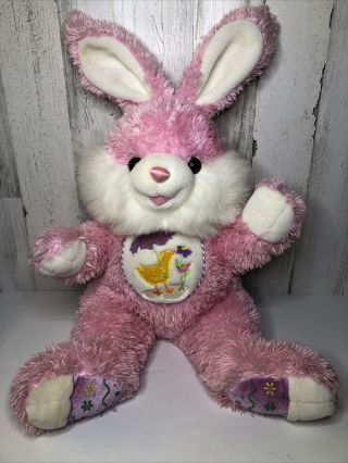 Dan Dee Hoppy Hopster Pink Large Easter Spring Bunny Rabbit Plush W/chick 22”