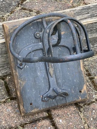 Antique Iron Bridle Rack