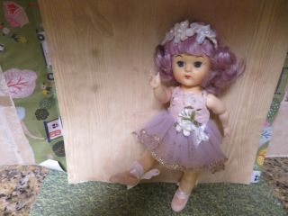 Vintage Hard Plastic 8 Doll Virga Lollypop Ballerina Pointed Toe Doll - Ginny Time