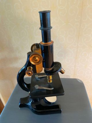 Vintage Antique Spencer Buffalo Co.  Scientific Brass Microscope