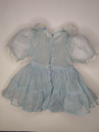 Vintage Terri Lee Doll Party Dress Clothing Pale Blue Organdy Tagged 3