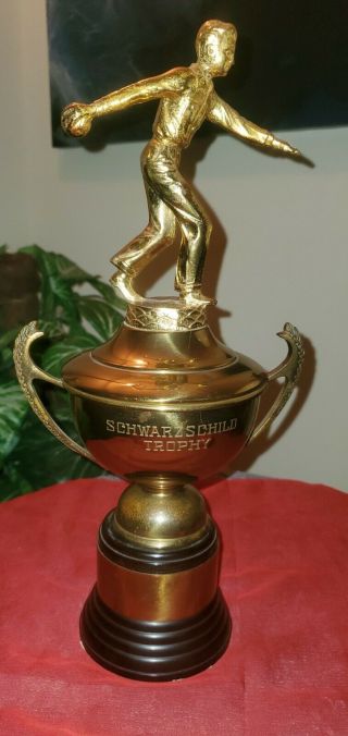 Vintage Rare Schwarzchild Bowling Trophy Richmond,  Virginia
