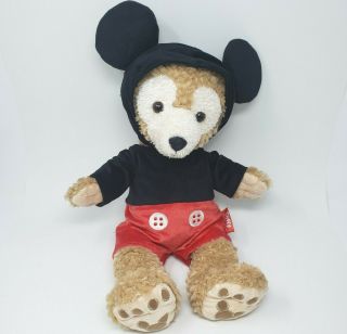 18 " Disney Parks Duffy Bear W/ Mickey Mouse Outfit Stuffed Animal Plush Toy