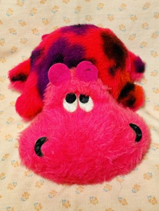 6” Vintage Dardanelle Pillow Pets Dakin Pink Hippo Stuffed Animal Plush Nutshell