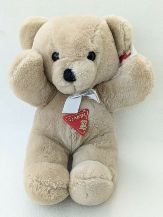 Dakin Cuddles Bear Soft Stuffed Toy Plush Teddy Bear Beige Gold Vintage 1979
