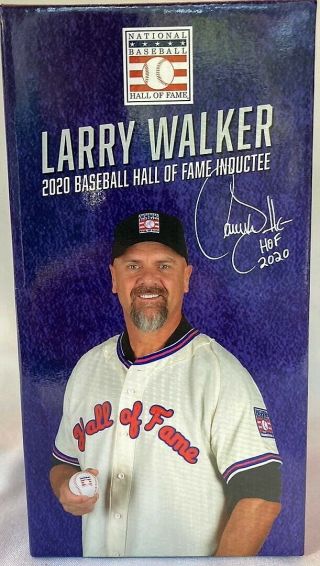 Larry Walker Hof Class Of 2020 Bobblehead Colorado Rockies Hall Of Fame