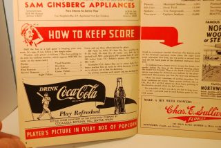 1958 Seattle Rainiers Minor League Baseball Program Scored vs Reds CH 3