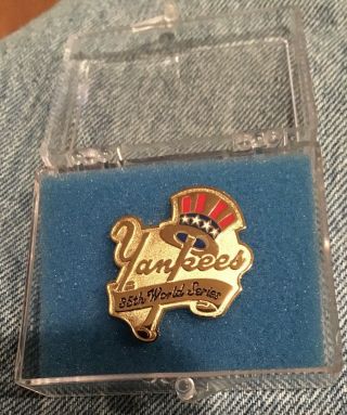 1998 York Yankees World Series Press Pin Balfour Case