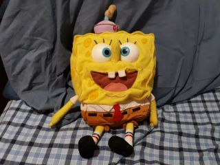Rare 2004 Goofy Goober Spongebob Squarepants Talking Plush