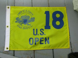 Vintage 1989 Us Open Oak Hill Country Club Pin Flag For 18th Hole Estate Find