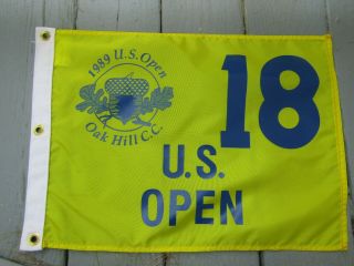 Vintage 1989 US Open Oak Hill Country Club Pin Flag for 18th Hole estate find 2