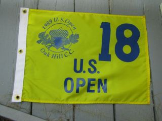 Vintage 1989 US Open Oak Hill Country Club Pin Flag for 18th Hole estate find 3