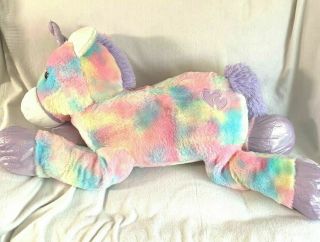 Kellytoy Kelly Toy Plush Unicorn Jumbo Large purple Pink Stuffed toy 26 in 3