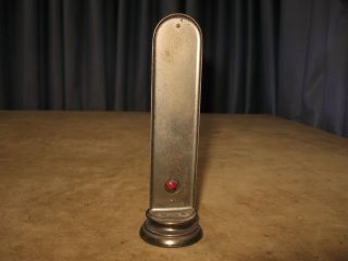 ANTIQUE VINTAGE BRASS THERMOMETER ORNATE STANDING DESK MANTEL TYCOS NY 3