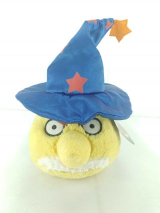 Angry Birds Seasons Chuck Yellow Bird Plush Wizard Hat 10 " Stuffed Animal Tags
