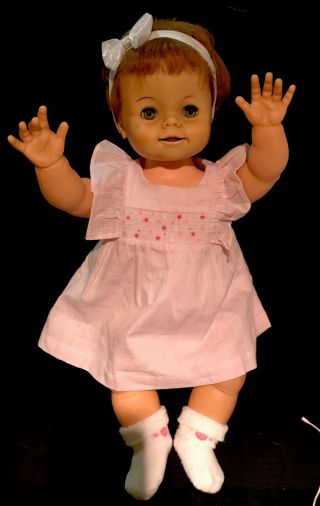 Vintage 1963 Ideal Bibsy Baby Doll 23 " Tall